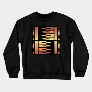 “Dimensional Split (2)” - V.5 Brown - (Geometric Art) (Dimensions) - Doc Labs Crewneck Sweatshirt